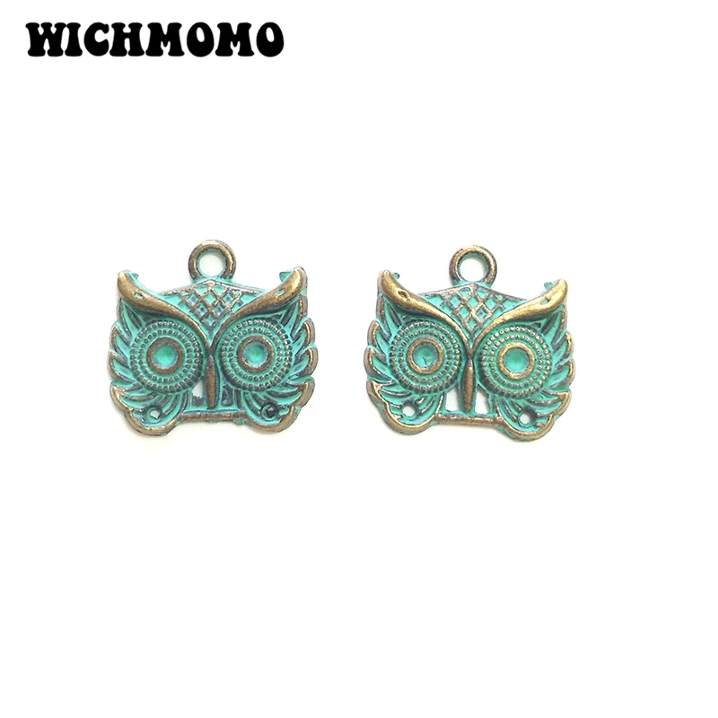 Fashion New 10pcs 18MM Retro Patina Plated Zinc Alloy Green Owl Charms for DIY Jewelry Accessories
Fashion New 10pcs 18MM Retro Patina Plated Zinc Alloy Green Owl Charms for DIY Jewelry Accessories