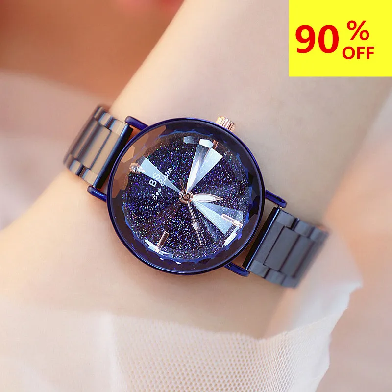 Starry sky dial Crystal Watch Women Waterproof Stainless Steel Quartz Watch Roman Scale Multi Cutting Surface Mirror Lady Watch
Starry sky dial Crystal Watch Women Waterproof Stainless Steel Quartz Watch Roman Scale Multi Cutting Surface Mirror Lady Watch