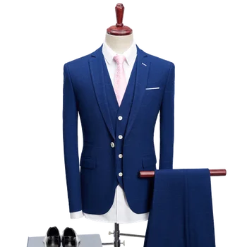 2019 fashion Business affairs Cotton long sleeves senior Man's suits Suit Slim Pure cotton man/coat+Vest+trousers men Full dress
2019 fashion Business affairs Cotton long sleeves senior Man's suits Suit Slim Pure cotton man/coat+Vest+trousers men Full dress