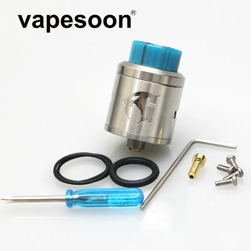Adjustable Airflow Electronic Cigarette Atomizer Tank Goon v1.5 RDA Atomizer with BF PIN 528 RDA Rebuildable Dripping Atomizer
Adjustable Airflow Electronic Cigarette Atomizer Tank Goon v1.5 RDA Atomizer with BF PIN 528 RDA Rebuildable Dripping Atomizer