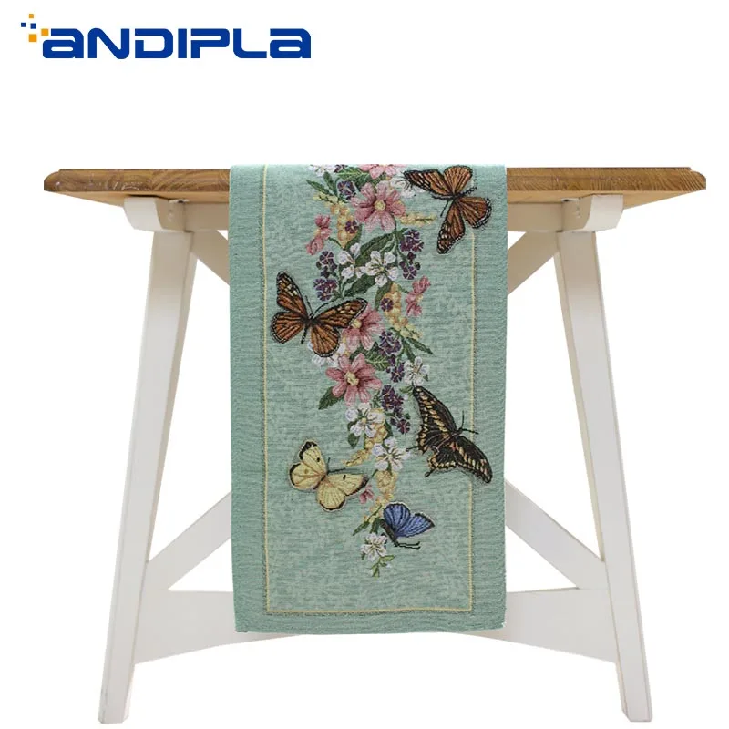 Pastoral Butterfly Table Flag Living Room TV Cabinet Coffee Table Wedding Decor Kung Fu Tea Set Mat Cabinet Tablecloth Bed Flag
Pastoral Butterfly Table Flag Living Room TV Cabinet Coffee Table Wedding Decor Kung Fu Tea Set Mat Cabinet Tablecloth Bed Flag