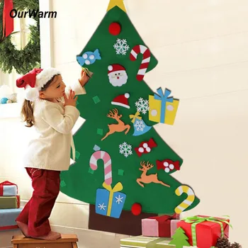OurWarm Kids DIY Felt Christmas Tree with Ornaments Children New Year Gifts for Door Wall Hanging Party Decoration
OurWarm Kids DIY Felt Christmas Tree with Ornaments Children New Year Gifts for Door Wall Hanging Party Decoration