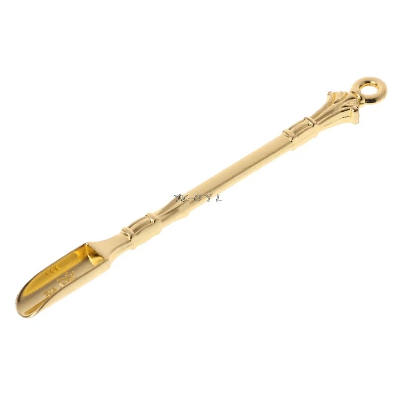 Golden Metal Spoon Use For Snuff Powder Spoon Tea Pendants Tableware Tea Spoon newest
Golden Metal Spoon Use For Snuff Powder Spoon Tea Pendants Tableware Tea Spoon newest