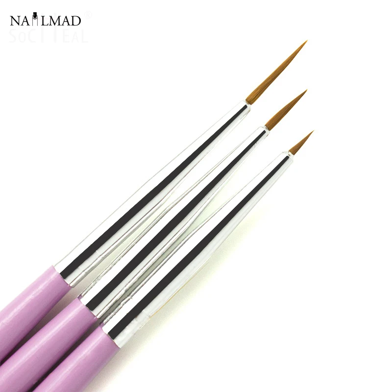 3pcs/set Finer Nail Brush Liner Brushes Drawing Design Salon Tools Nail Brush Set
3pcs/set Finer Nail Brush Liner Brushes Drawing Design Salon Tools Nail Brush Set