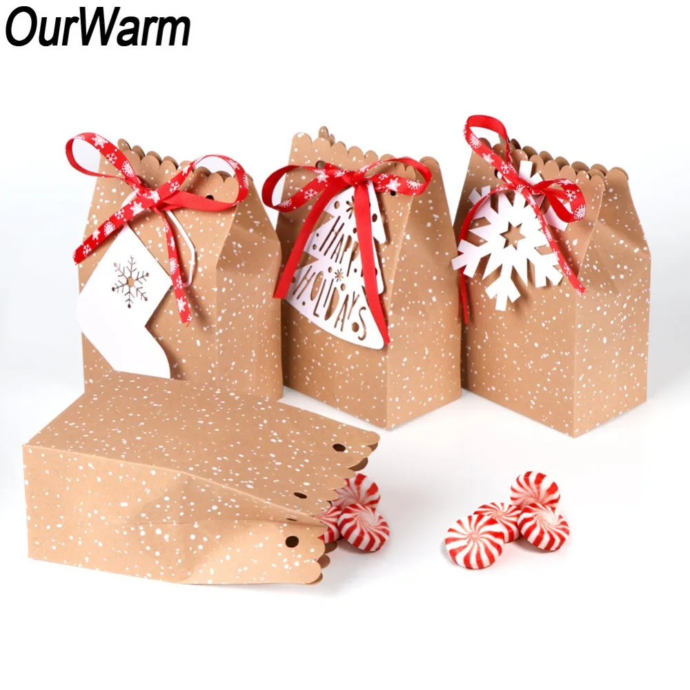 OurWarm 4Pcs Kraft Paper Bag for Gifts Party Favor Cookie Candy Packaging Bag Gift Wrap New Year Christmas Decoration for Home
OurWarm 4Pcs Kraft Paper Bag for Gifts Party Favor Cookie Candy Packaging Bag Gift Wrap New Year Christmas Decoration for Home