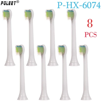 Poleet 8Pcs/Lot Electric Toothbrush Replacement Heads HX6074 P-HX-6074 For Philips Toothbrush Head Soft Bristles Oral Hygiene
Poleet 8Pcs/Lot Electric Toothbrush Replacement Heads HX6074 P-HX-6074 For Philips Toothbrush Head Soft Bristles Oral Hygiene