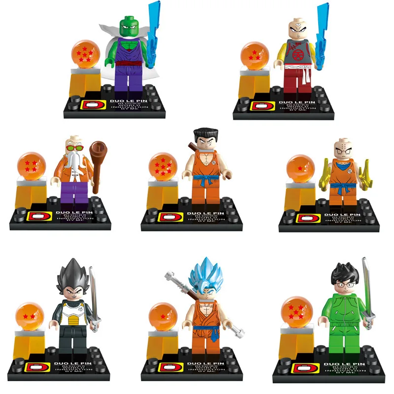2016 8pcs/lot DLP 9007 Dragon Ball Z Minifigure Building Blocks Sets Figures Model Bricks Toys DIY Kids Toys Christmas Gifts
2016 8pcs/lot DLP 9007 Dragon Ball Z Minifigure Building Blocks Sets Figures Model Bricks Toys DIY Kids Toys Christmas Gifts