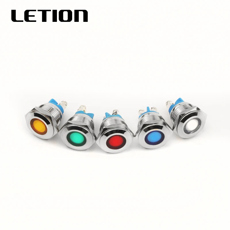 16mm LED metal indicator lamp power indicator waterproof 12V24V220V screw pin Free Shipping LETION16-D
16mm LED metal indicator lamp power indicator waterproof 12V24V220V screw pin Free Shipping LETION16-D