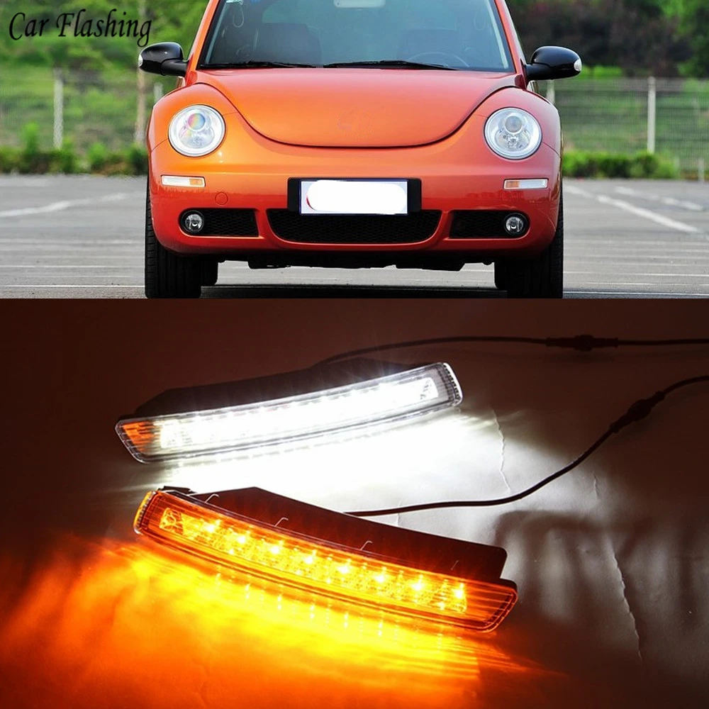Car flashing 2pcs DRL LED Car DRL daytime running light Fog lamp Turn Signal For Volkswagen Beetle 2006 2007 2008 2009 2010
Car flashing 2pcs DRL LED Car DRL daytime running light Fog lamp Turn Signal For Volkswagen Beetle 2006 2007 2008 2009 2010