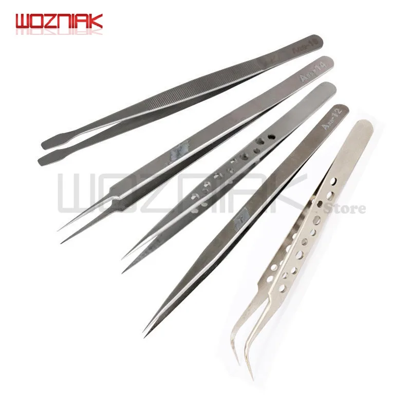 High-quality High Hardness Tweezers Maintenance Tool Kit For Clocks and Watches Mobile Phone Computer Chip Motherboard Forceps
High-quality High Hardness Tweezers Maintenance Tool Kit For Clocks and Watches Mobile Phone Computer Chip Motherboard Forceps