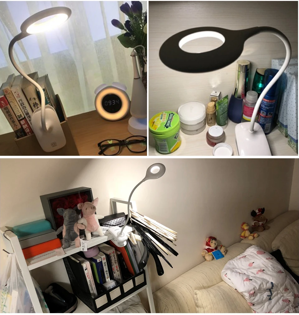 Eye Protection Table Lamp Light Touch Switch Dimmable USB Rechargeable (13)