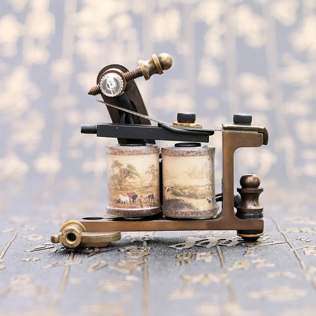 Professional Coil Tattoo Machine 10 Warps Cheap-Tattoo-Machines Cast Iron Liner Shader Handmade Tattoo Gun
Professional Coil Tattoo Machine 10 Warps Cheap-Tattoo-Machines Cast Iron Liner Shader Handmade Tattoo Gun