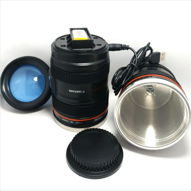 Hot Sale Special Design Camera Lens Shape Self Stirring Coffee Cup Tea Milk Travel Mug Stainless Steel Vacuum Flasks Can Charged
Hot Sale Special Design Camera Lens Shape Self Stirring Coffee Cup Tea Milk Travel Mug Stainless Steel Vacuum Flasks Can Charged