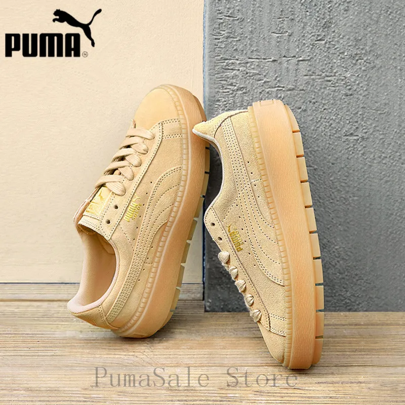 

2018 Puma Suede Platform Trace Wn Women's Thick Bottom Badminton Shoes 367259-02 EUR35.5-40