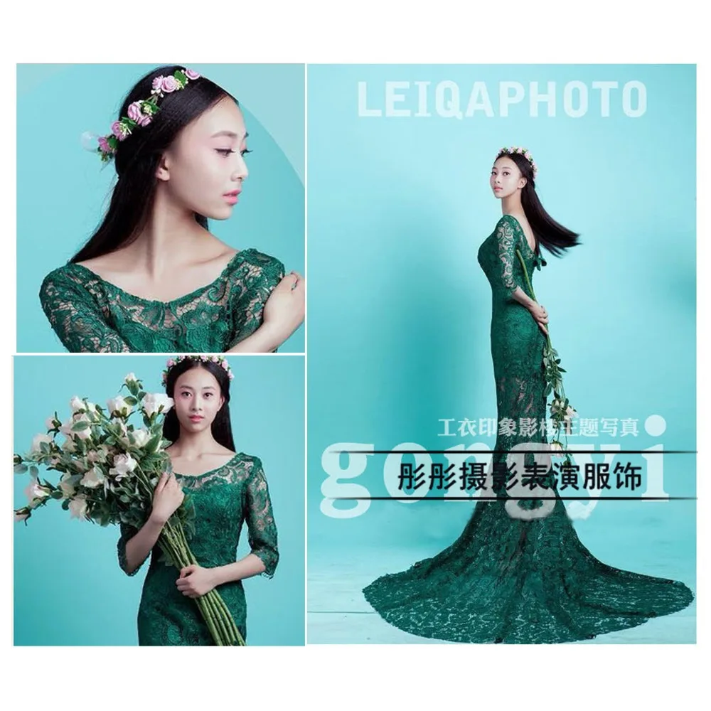 New Maternity Photography Props pregnant women Long trailling Dress elegant Green Princess mermaid Baby Shower Photo shoot
New Maternity Photography Props pregnant women Long trailling Dress elegant Green Princess mermaid Baby Shower Photo shoot