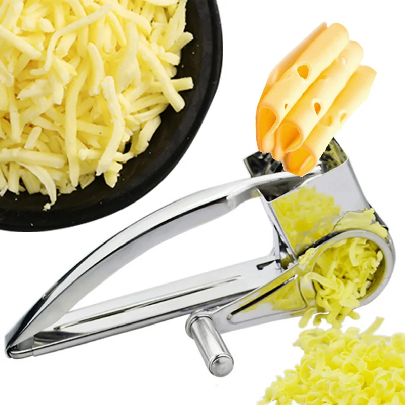 Stainless Steel Cheese Slicer 4 Drums Blades Rotary Cheese Grater Shredder Butter Cutter Kitchen Gadgets Tool
Stainless Steel Cheese Slicer 4 Drums Blades Rotary Cheese Grater Shredder Butter Cutter Kitchen Gadgets Tool