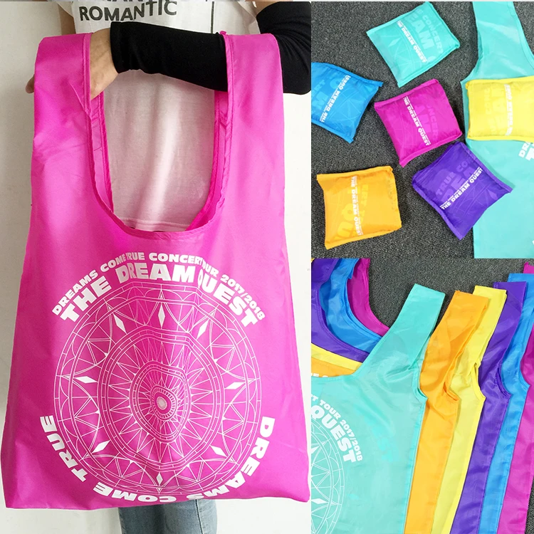 Promotional reusable candy color polyester nylon shopping tote bag available for custom 40 width x 40 height x 10 depth cm
Promotional reusable candy color polyester nylon shopping tote bag available for custom 40 width x 40 height x 10 depth cm