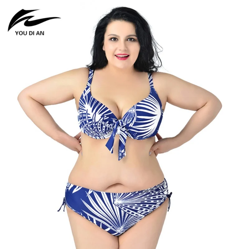 2 Pcs/Set Big Size Swimsuit Printed Flower Hot Push Up Plus Size Bikini Large Size 2XL to 6XL Fat Swimwear Bikinis Set
2 Pcs/Set Big Size Swimsuit Printed Flower Hot Push Up Plus Size Bikini Large Size 2XL to 6XL Fat Swimwear Bikinis Set