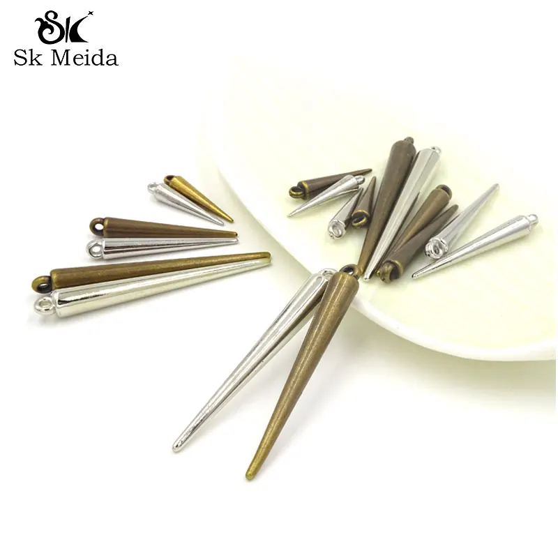 Steampunk Cone Shaped Charms Spikes For Earrings Necklace Making Jewelry Ciondoli Bijuterias Pingente Para Pulseira 100pcs AGC17
Steampunk Cone Shaped Charms Spikes For Earrings Necklace Making Jewelry Ciondoli Bijuterias Pingente Para Pulseira 100pcs AGC17