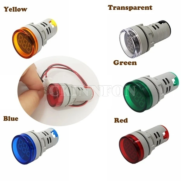 DHL 100pcs 22mm LED Digital Gauge Volt Voltage Meter Indicator Signal Lamp Voltmeter Lights Tester Measuring Range 60-500V AC
DHL 100pcs 22mm LED Digital Gauge Volt Voltage Meter Indicator Signal Lamp Voltmeter Lights Tester Measuring Range 60-500V AC