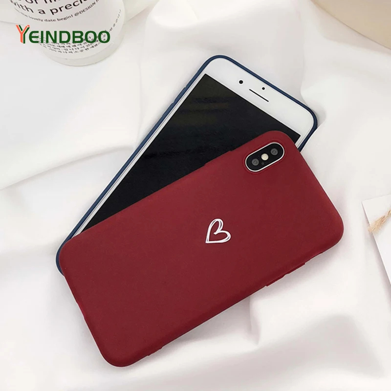 YEINDBOO Couples Love Heart Soft TPU Phone Case For iphone 6 6S 7 8 Plus Case Cute Wine Red Back Cover For iphone X XS Max Case
YEINDBOO Couples Love Heart Soft TPU Phone Case For iphone 6 6S 7 8 Plus Case Cute Wine Red Back Cover For iphone X XS Max Case