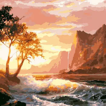 Painting By Numbers DIY Dropshipping 50x65 60x75cm Sunset mountains and seas Scenery Canvas Wedding Decoration Art picture Gift
Painting By Numbers DIY Dropshipping 50x65 60x75cm Sunset mountains and seas Scenery Canvas Wedding Decoration Art picture Gift