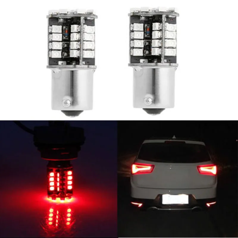 2pcs/set 1156 BA15S P21W 3528 44LED Canbus No Error Car Tail Brake Light Bulb Red
