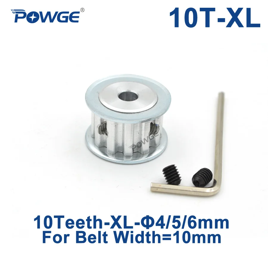 POWGE Inch Trapezoid 10 Teeth XL Timing pulley Bore 4/5/6mm for width 10mm XL Synchronous Belt 10-XL-10 AF 10teeth 10T aluminum
POWGE Inch Trapezoid 10 Teeth XL Timing pulley Bore 4/5/6mm for width 10mm XL Synchronous Belt 10-XL-10 AF 10teeth 10T aluminum