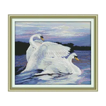 Wholesale Needlework,Stitch,11CT 14CT Cross Stitch,Sets For Embroidery Kits,Two swans Counted Cross-Stitching
Wholesale Needlework,Stitch,11CT 14CT Cross Stitch,Sets For Embroidery Kits,Two swans Counted Cross-Stitching