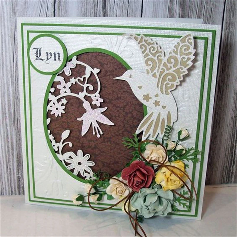 YaMinSanNiO Hummingbird Frame Metal Cutting Dies Scrapbooking Card Making Album Embossing Crafts Die Cut
YaMinSanNiO Hummingbird Frame Metal Cutting Dies Scrapbooking Card Making Album Embossing Crafts Die Cut