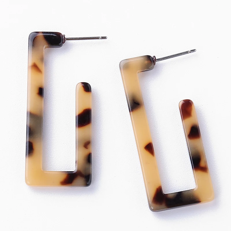 Acrylic Tortoiseshell Leopard Earrings For Women Square Geometric Earrings Elegant Jewelry Accessories Christmas Gifts For Women
Acrylic Tortoiseshell Leopard Earrings For Women Square Geometric Earrings Elegant Jewelry Accessories Christmas Gifts For Women