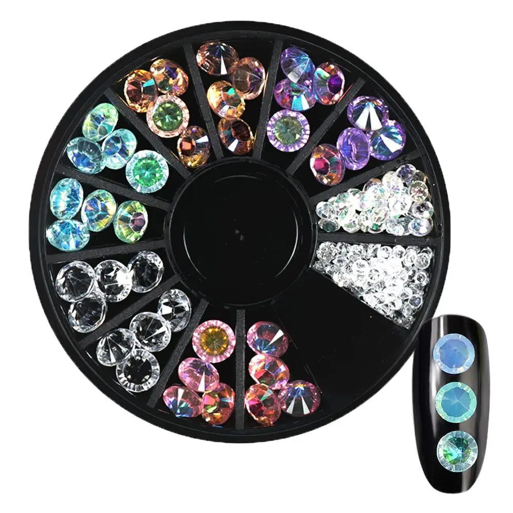 1 Wheel DIY 3D Colorful Clear Resin Stones Nail Rhinestones Mermaid Sharp Bottom Nail Tips Decoration Manicure Makeup Tools
1 Wheel DIY 3D Colorful Clear Resin Stones Nail Rhinestones Mermaid Sharp Bottom Nail Tips Decoration Manicure Makeup Tools