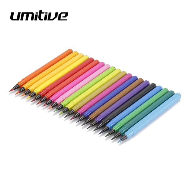 Umitive 20 Colors Watercolor Marker Pens Set Watercolor Brush Pen For Drawing Ink Painting Graffiti Art Supplies
Umitive 20 Colors Watercolor Marker Pens Set Watercolor Brush Pen For Drawing Ink Painting Graffiti Art Supplies