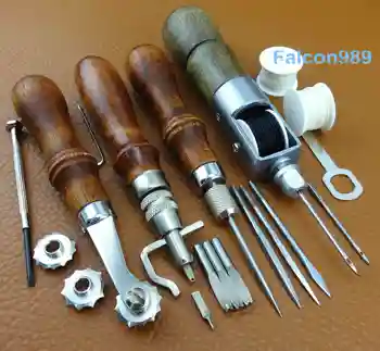 4pcs Leather Craft 4in1 Lock Thread Awl Creasing Groover Over Stitching Wheel Tool Sewing Carving Stamp Knife Cutter Edger Skive
4pcs Leather Craft 4in1 Lock Thread Awl Creasing Groover Over Stitching Wheel Tool Sewing Carving Stamp Knife Cutter Edger Skive