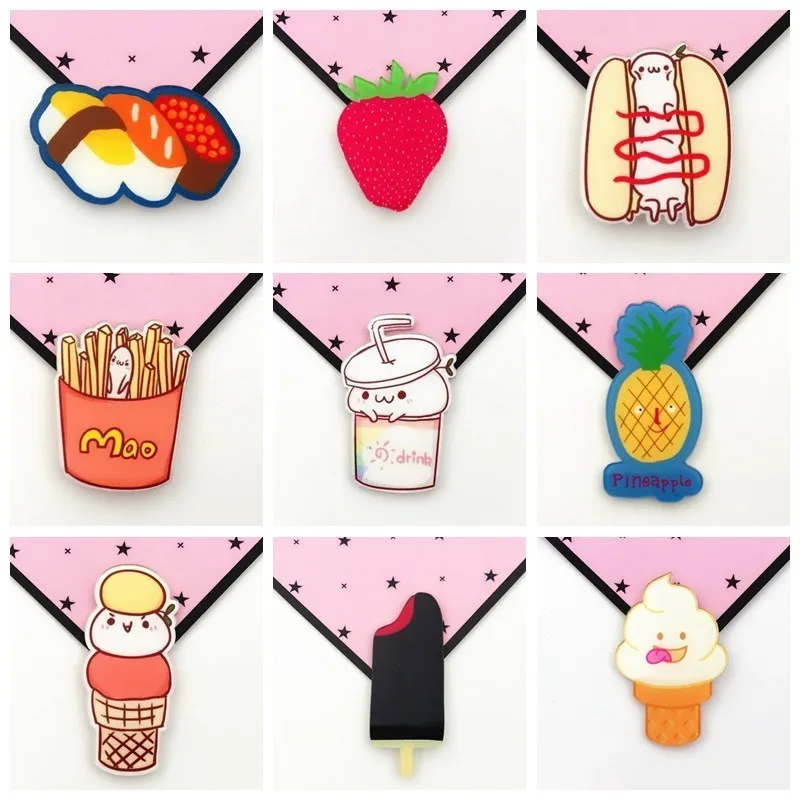 Creative food pineapple Burger French fries Popsicle Sushi Brooches wholesale Strawberry Donut ice cream badges free delivery
Creative food pineapple Burger French fries Popsicle Sushi Brooches wholesale Strawberry Donut ice cream badges free delivery