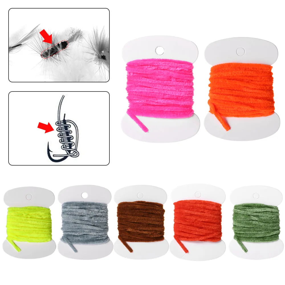 Card of Rayon Chenille 3.0m Fly Fishing Worms Chenille Floss Line Thread Woolly Fly Tying Materials Carp Fishing Tackle Pesca
Card of Rayon Chenille 3.0m Fly Fishing Worms Chenille Floss Line Thread Woolly Fly Tying Materials Carp Fishing Tackle Pesca