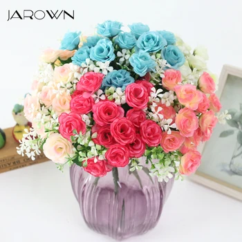 JAROWN Simulation Rose Flowers Artificial 15 Head Rose Bouquet For Wedding Decorations Home Garden Decor Accessories Fleur
JAROWN Simulation Rose Flowers Artificial 15 Head Rose Bouquet For Wedding Decorations Home Garden Decor Accessories Fleur