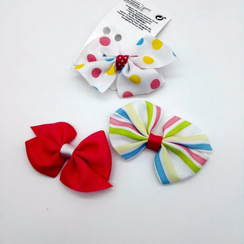 J42 3 Pcs Fashion Hairpins Candy colors Dots Printing Hair Clips Cute Hair Accessories Children Girl Bowknot Headwear
J42 3 Pcs Fashion Hairpins Candy colors Dots Printing Hair Clips Cute Hair Accessories Children Girl Bowknot Headwear