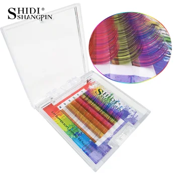 New 6 Rows C curl 0.07mm rainbow eyelash extension colored mix 9-10-11 mm makeup mink eyelash extension cilia fake eyelashes
New 6 Rows C curl 0.07mm rainbow eyelash extension colored mix 9-10-11 mm makeup mink eyelash extension cilia fake eyelashes