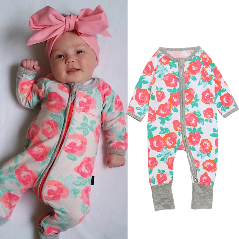 Kids Tales Newborn Baby Jumpsuit 2019 New Arrival Cute Floral Printed Rompers with Double Zipper Sliders for Baby Girl Boys
Kids Tales Newborn Baby Jumpsuit 2019 New Arrival Cute Floral Printed Rompers with Double Zipper Sliders for Baby Girl Boys
