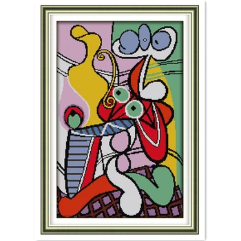 Picasso's Still Life Counted Pattern DMC Cross Stitching Needlewook for Home Decoration Painting Fabric Type Cross Stitch Kits
Picasso's Still Life Counted Pattern DMC Cross Stitching Needlewook for Home Decoration Painting Fabric Type Cross Stitch Kits