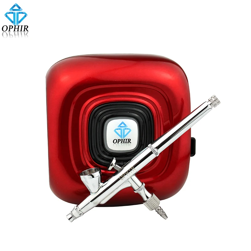 OPHIR Professional Makeup Airbrush Kit with Red Mini Air Compressor 0.2mm Airbrush Sprayer for Cosmetic_AC123R+AC073
OPHIR Professional Makeup Airbrush Kit with Red Mini Air Compressor 0.2mm Airbrush Sprayer for Cosmetic_AC123R+AC073