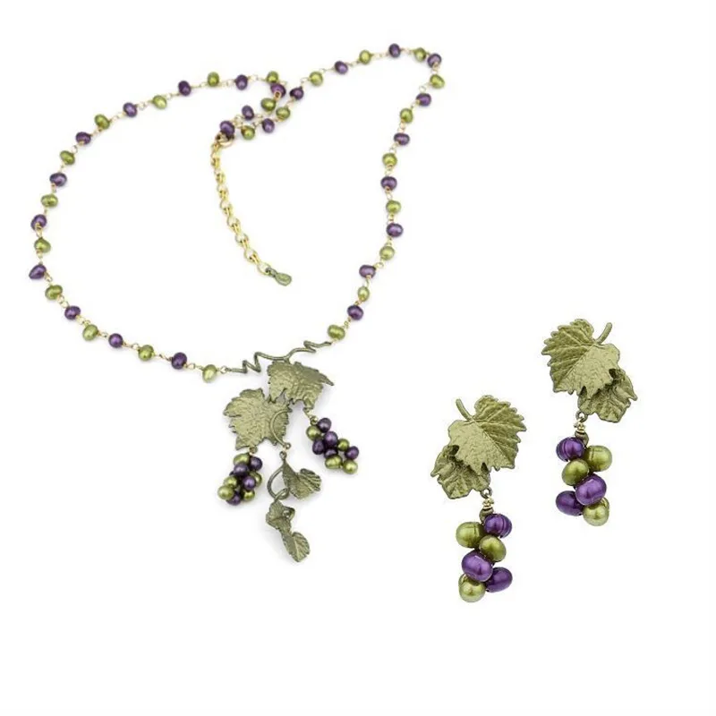 Amybaby Orginal Quality 2017 Hand Patinaed Over Bronze Grape Vines Freshwater Pearls Womens Vintage Stud Earring Necklace
Amybaby Orginal Quality 2017 Hand Patinaed Over Bronze Grape Vines Freshwater Pearls Womens Vintage Stud Earring Necklace