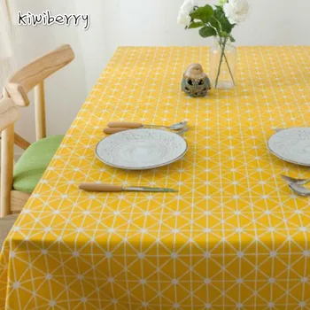 Nordic Style Yellow Plaid Print Multifunctional Rectangle Nappe Linen Table Cloth Cover Tablecloth Home Decoration Tablo Saias
Nordic Style Yellow Plaid Print Multifunctional Rectangle Nappe Linen Table Cloth Cover Tablecloth Home Decoration Tablo Saias