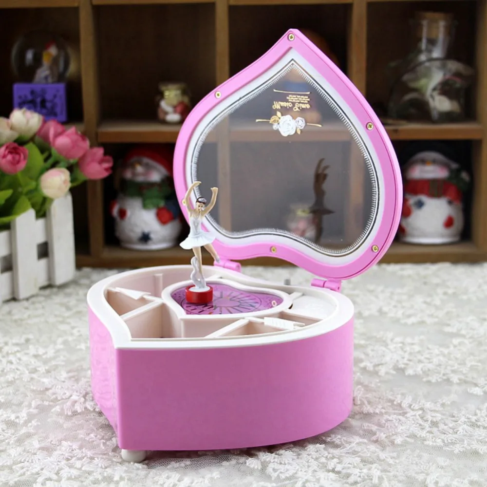 Heart Shape Dancing Ballerina Music Box Wooden Mechanical Musical Boxes Boxs Girl Carousel Hand Crank Mechanism For New Gift
Heart Shape Dancing Ballerina Music Box Wooden Mechanical Musical Boxes Boxs Girl Carousel Hand Crank Mechanism For New Gift