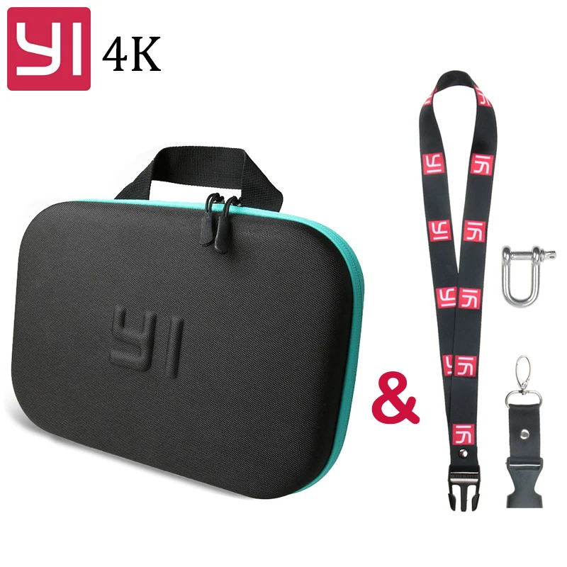 Сумка для камеры Xiaoyi 4K EVA чехол хранения с ремешком на шею и пряжкой Xiaomi Yi 2 Lite mijia Bag
