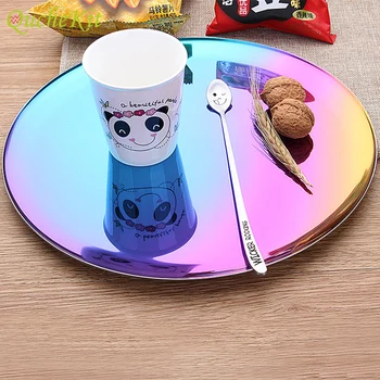 Diameter 28cm Colorful Metal Storage Tray Fruit Snacks Nut Jewelry Earrings Necklace Colorful Storage Tools
Diameter 28cm Colorful Metal Storage Tray Fruit Snacks Nut Jewelry Earrings Necklace Colorful Storage Tools