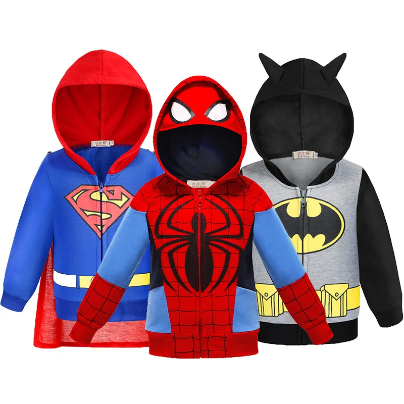 Batman Thor Superman Boys Hoodies The Avengers Captain America Iron Man Sweatshirt Coat For Boys Autumn Kids Clothes
Batman Thor Superman Boys Hoodies The Avengers Captain America Iron Man Sweatshirt Coat For Boys Autumn Kids Clothes