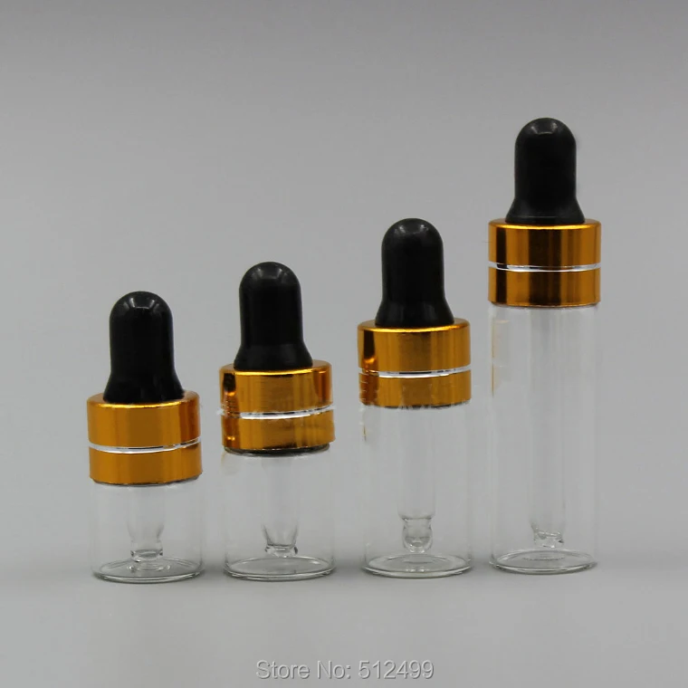 50/100/200pcs 1ml 2ml 3ml 5ml Perfume Essential Oil Bottles clear Glass Dropper Bottle Jars With Pipette gold ring black head
50/100/200pcs 1ml 2ml 3ml 5ml Perfume Essential Oil Bottles clear Glass Dropper Bottle Jars With Pipette gold ring black head
