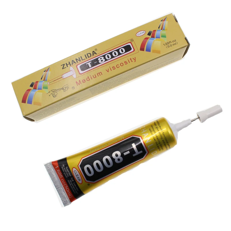 50ml Strong Super T8000 Liquid Glue T-8000 Touch Screen Metal Adhesive Epoxy Resin Foil Textile Clothes Fabric Conductive b7000
50ml Strong Super T8000 Liquid Glue T-8000 Touch Screen Metal Adhesive Epoxy Resin Foil Textile Clothes Fabric Conductive b7000
